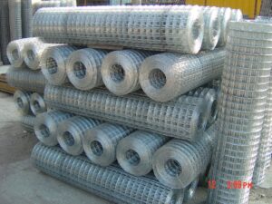 GALVANIZED GRID WITH EYE 6x10 AND 10x10 FROM 1 TO 2m IN ROLLS OF 20 METERS