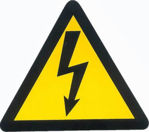 Auto Gs Πινακίδα Ασφάλειας Κίνδυνος Ηλεκτροπληξίας