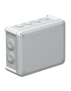 Wall box 12Is. 190X150mm IP66 Gray Rectangle